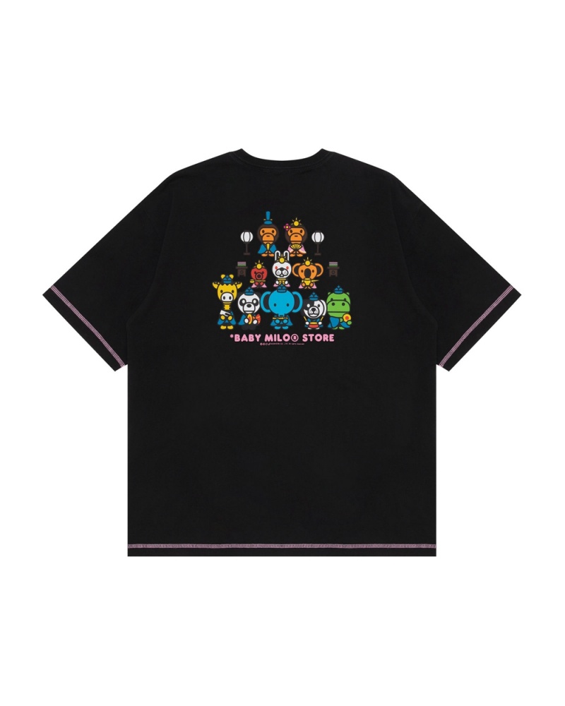 T Shirts Bape Baby Milo boxy fit Noir Femme | GTE-45064441